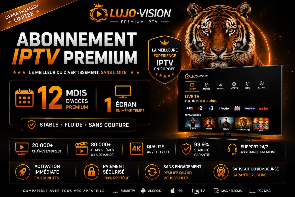 IPTV Smarters Pro 12 Mois – 1 Écran