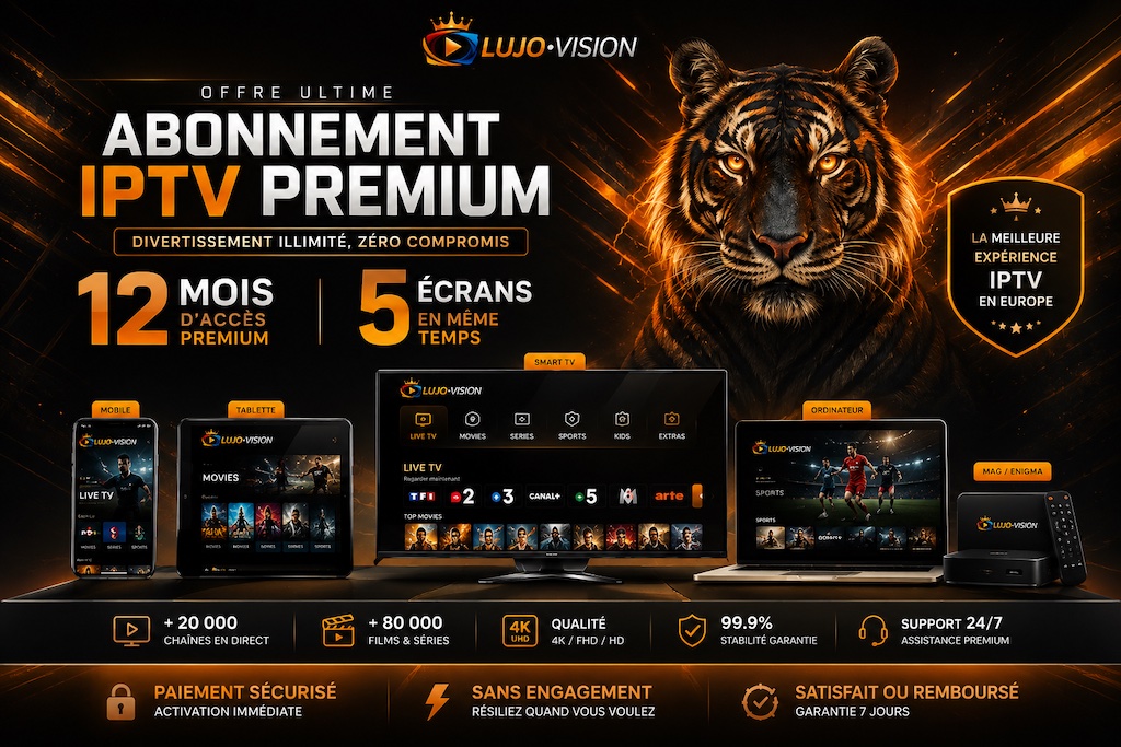IPTV Smarters Pro 5 Écrans – 12 Mois
